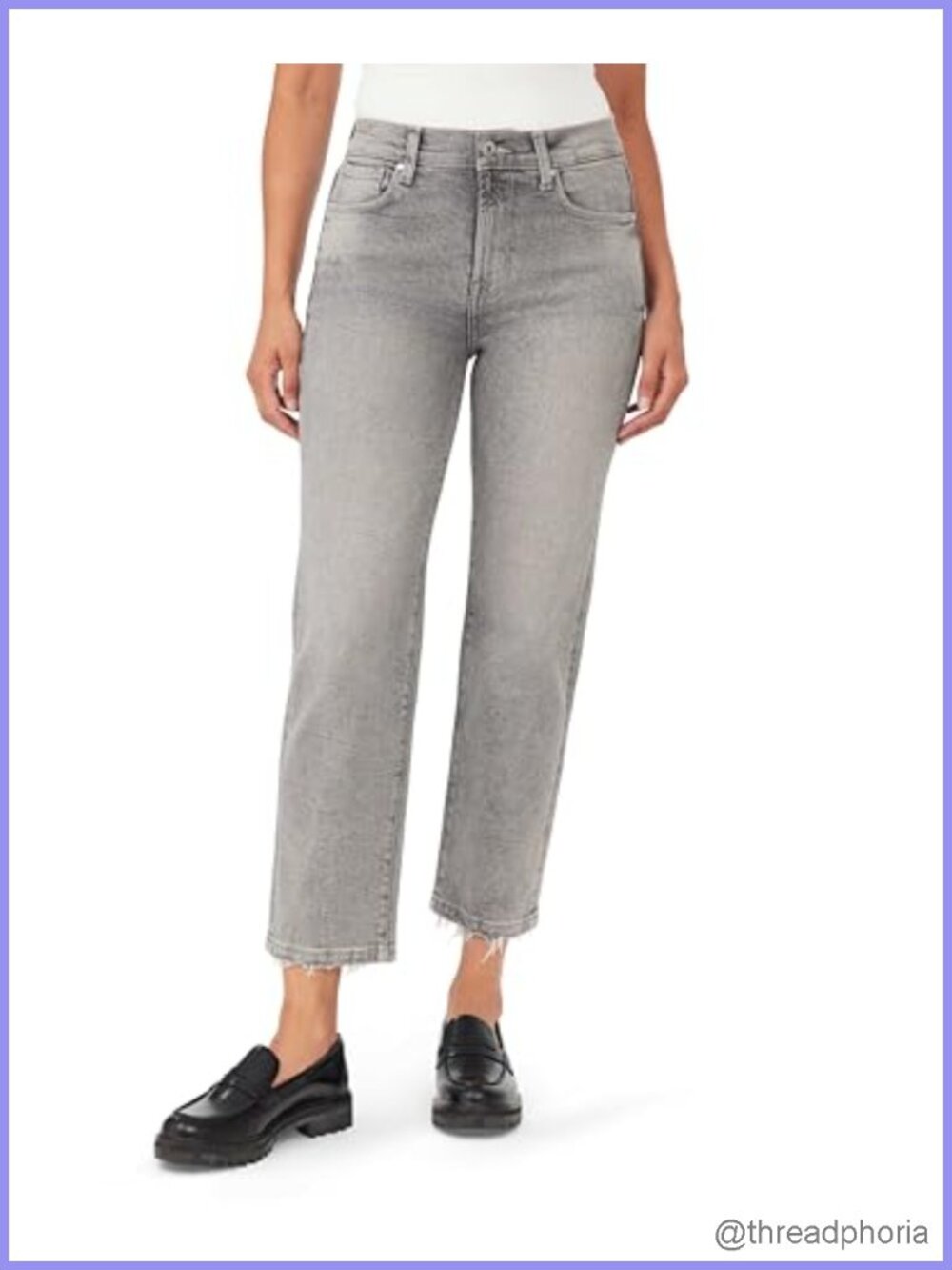 High-Rise Straight Leg Jeans for Women, Vintage Luxe, 27-Inch Inseam